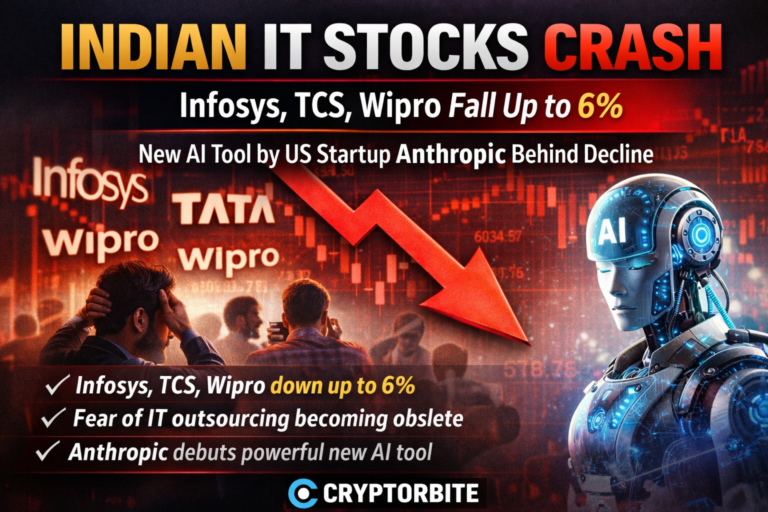 Indian IT stocks crash Infosys TCS Wipro fall due to new AI tool